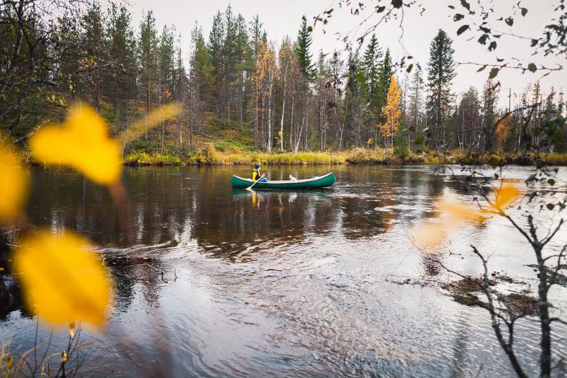 Äkäsjoki River in Kolari, Lapland, Finlad