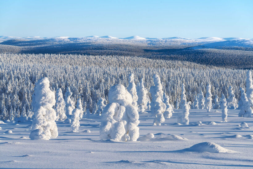 Urupää Fell in Inari, Lapland, Finland