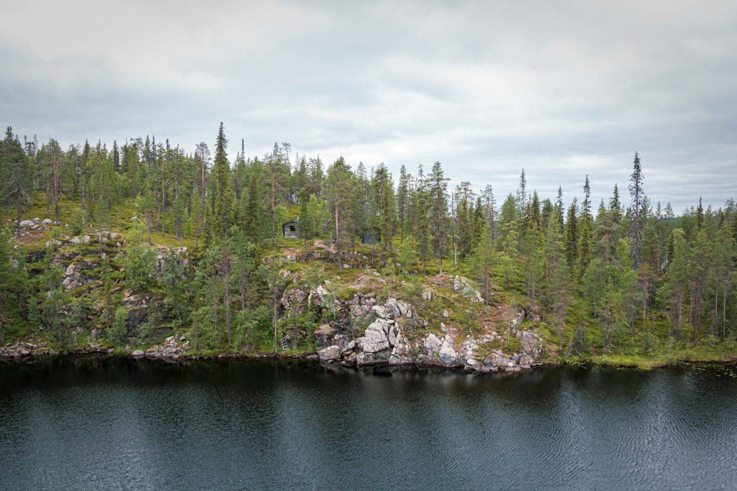 Lake Kalliojärvi in Salla, Lapland, Finland