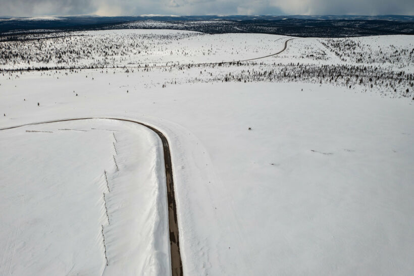 A snowy day on the fells in Inari, a Finnish Lapland filming location