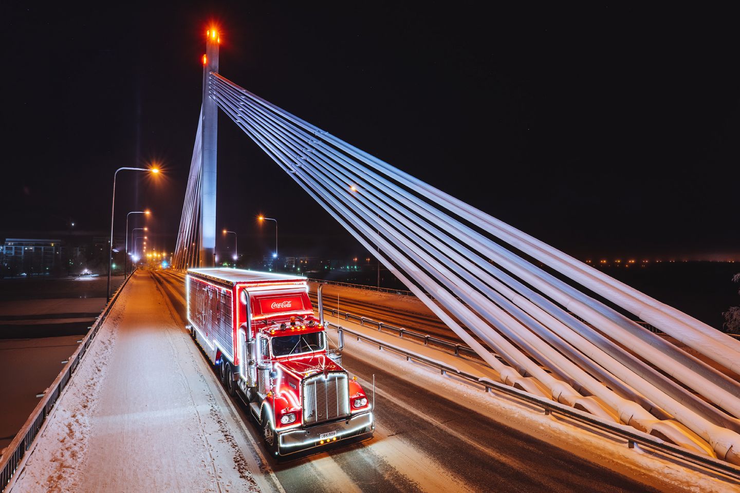 Lumberjack's Candle Bridge in Rovaniemi, Lapland, Finland