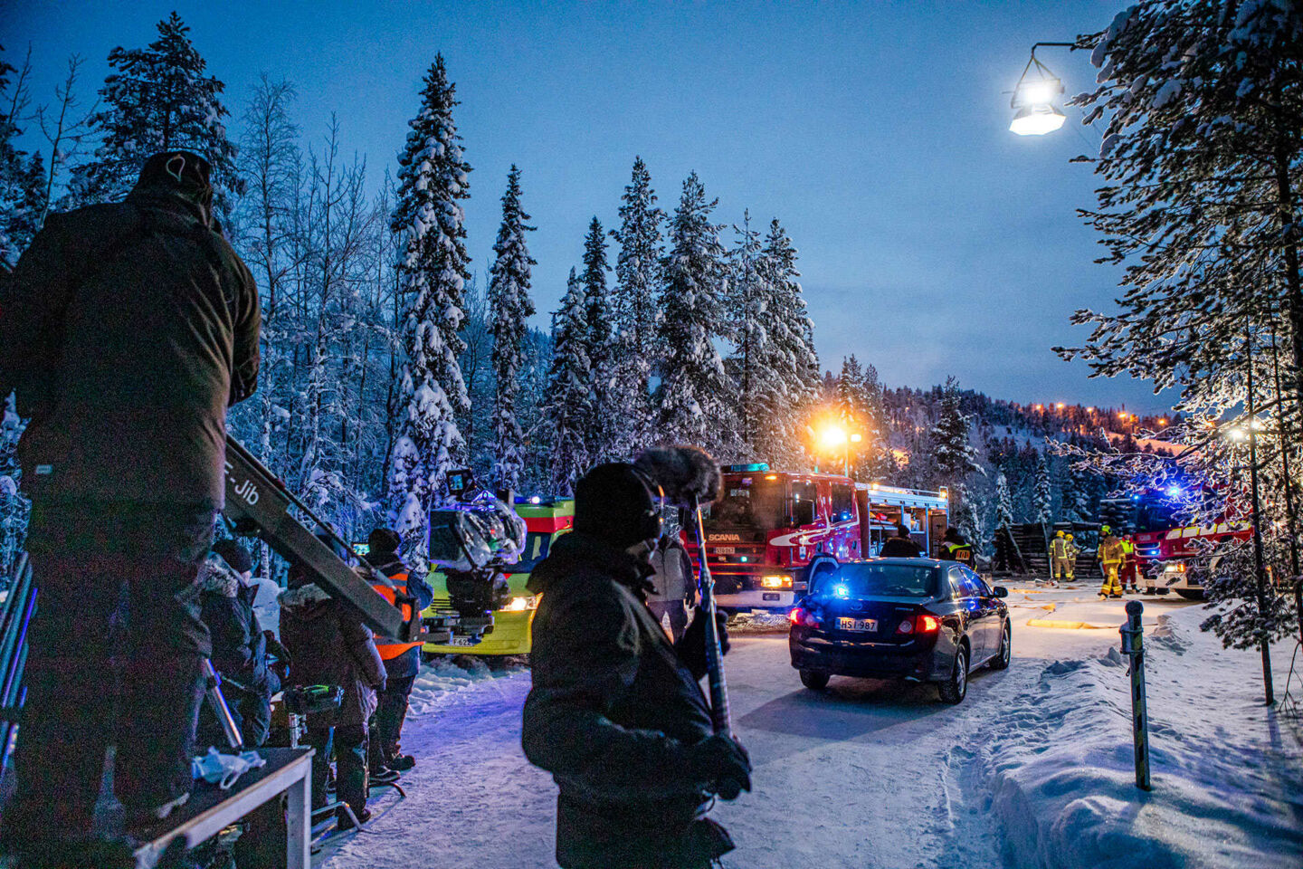 Making of Arctic Circle, Season 2, filmed in Finnish Lapland