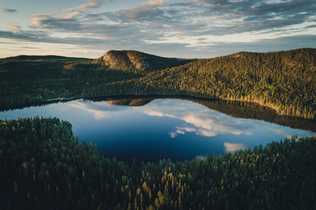 Wilderness location in Finnish Lapland