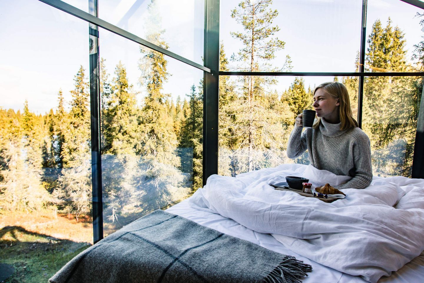 Magical Pond in Ruka-Kuusamo, Finland, a special summer accommodation in Lapland