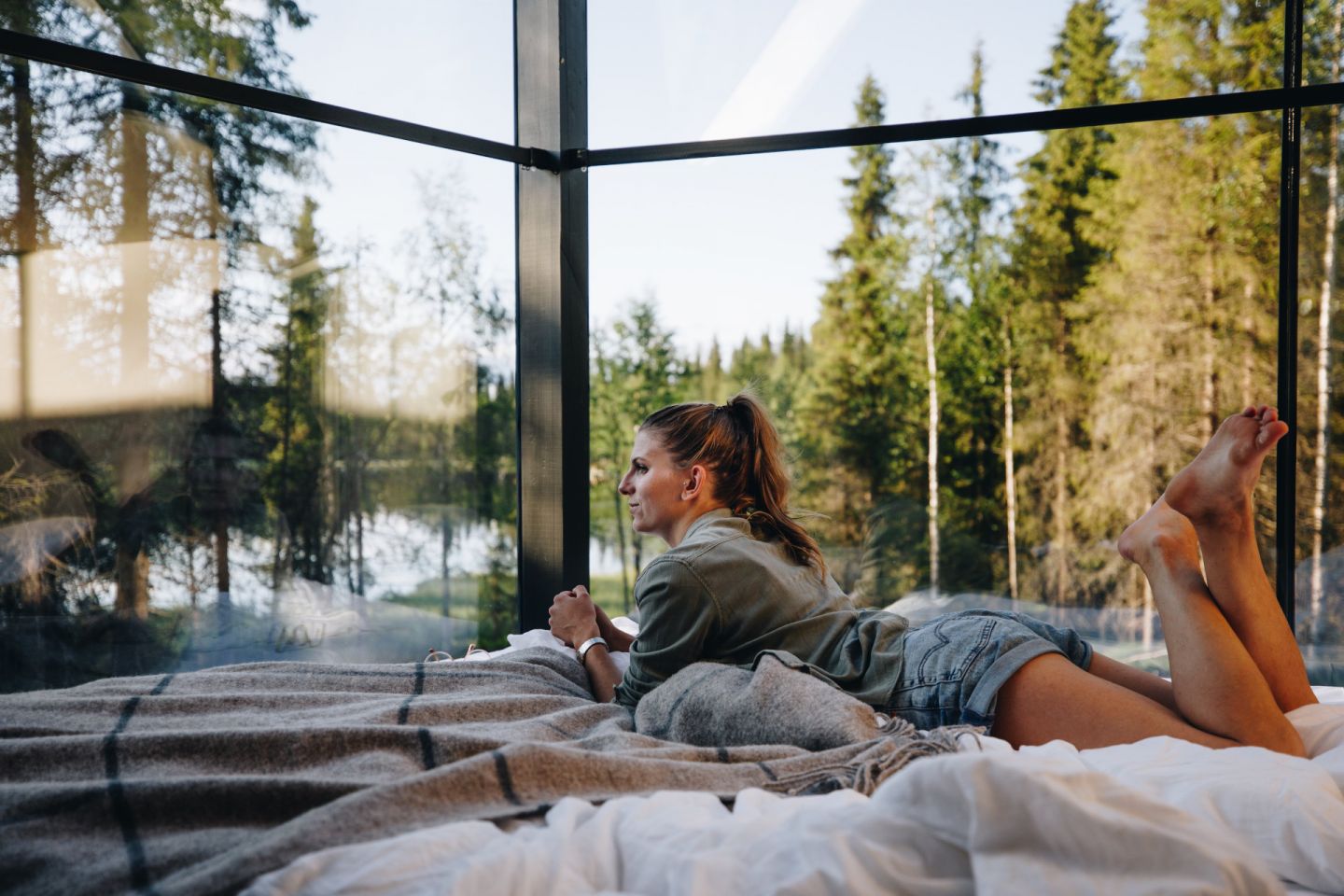 Magical Pond in Ruka-Kuusamo, Finland, a special summer accommodation in Lapland