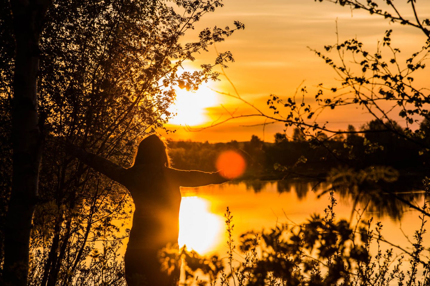 Enjoying the Midnight Sun during a slow travel trip to Finnish Lapland in the summer