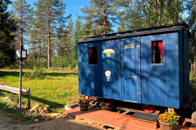 A building at Tankavaara Gold Village in Sodankylä, a Finnish Lapland filming location