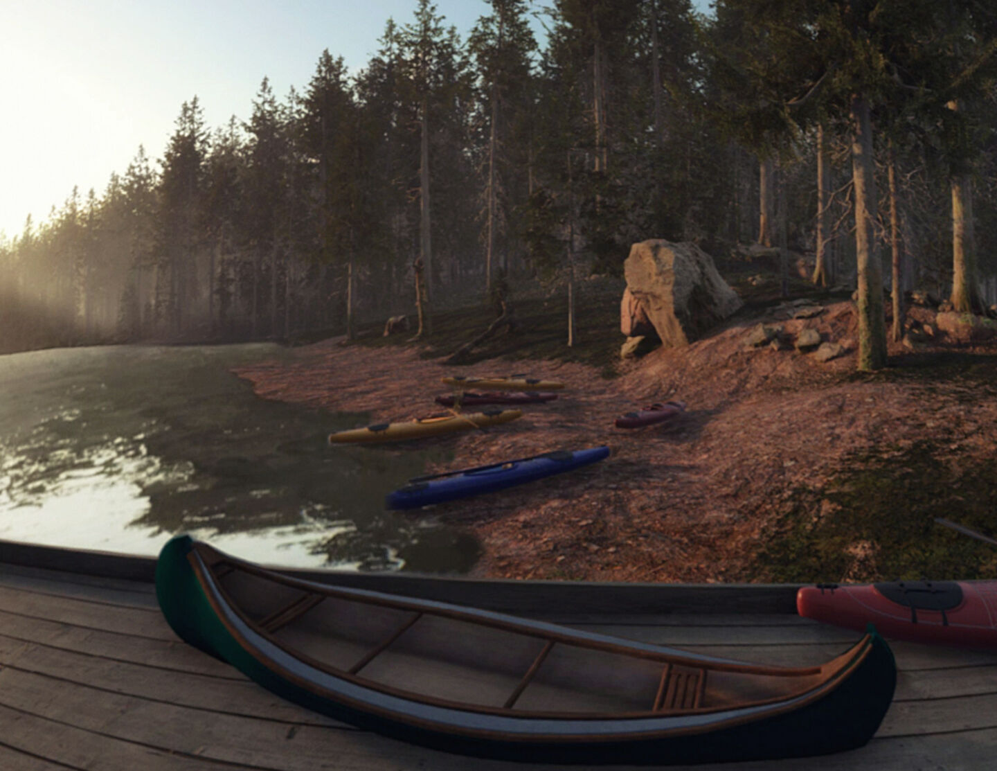 A summer day in Virtual Lapland