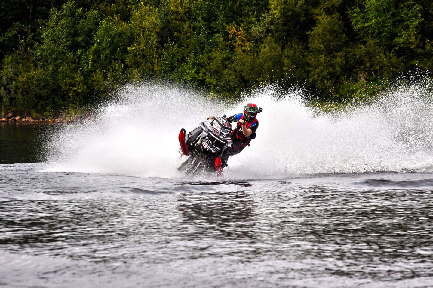 Watercross in northern Lapland, Finland