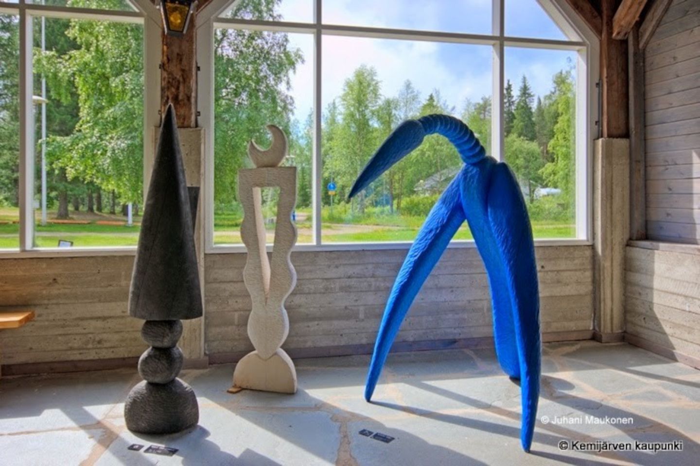 Art exhibit at the Puustelli Art Centre in the city of Kemijärvi, Finland