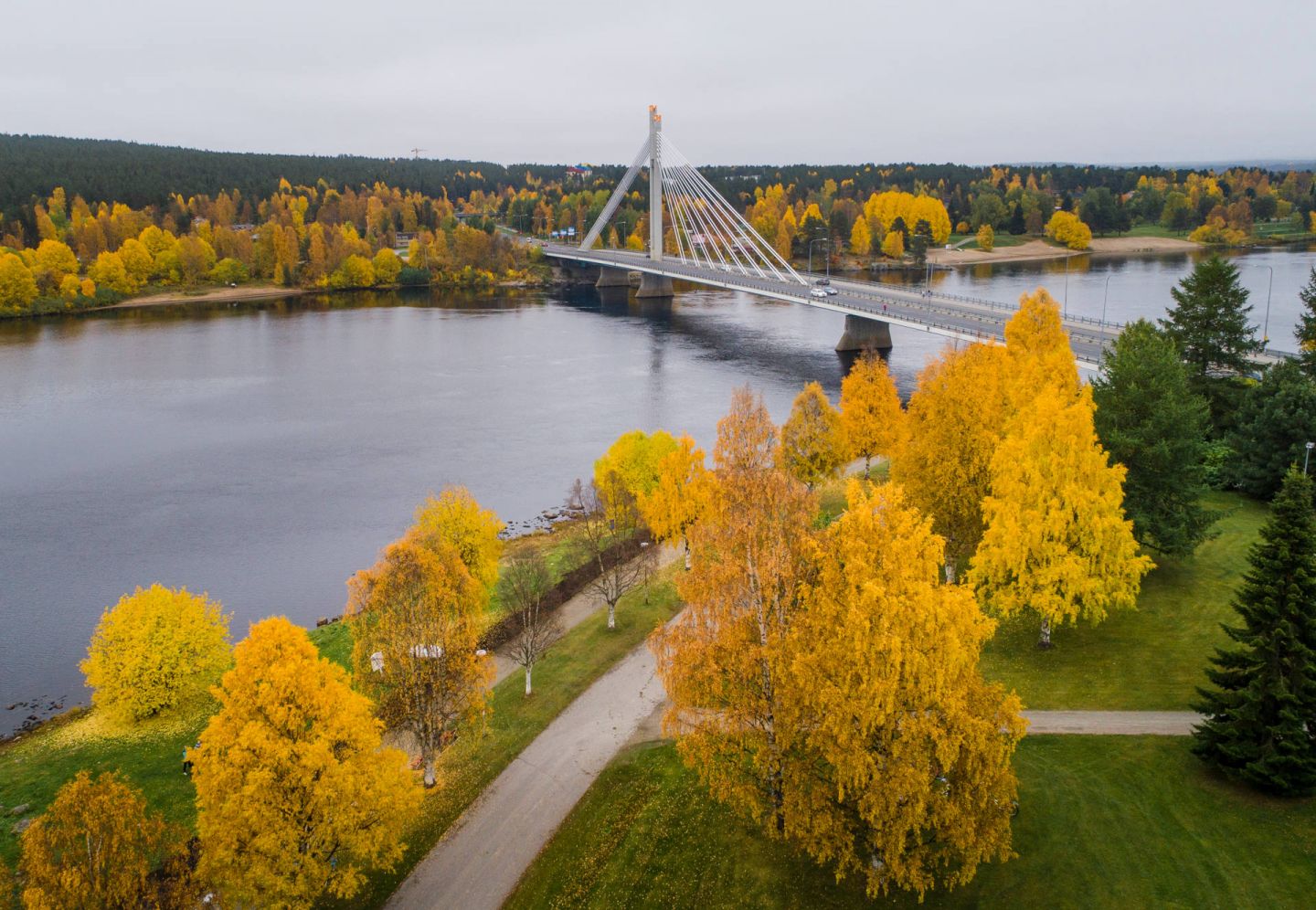 An autumn day in Rovaniemi, Finland
