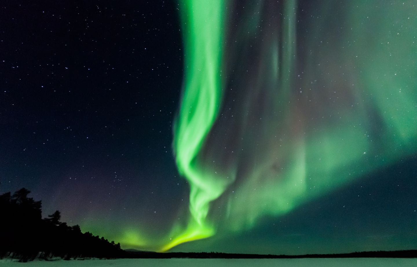 The Northern Lights over Inari-Saariselkä, Finland