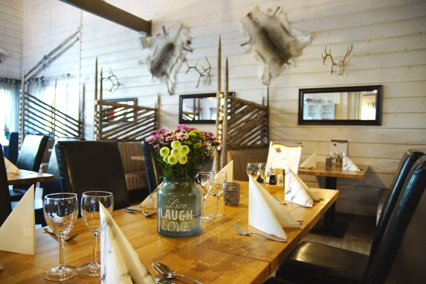 Dining at Kiela Restaurant in Salla, FInland