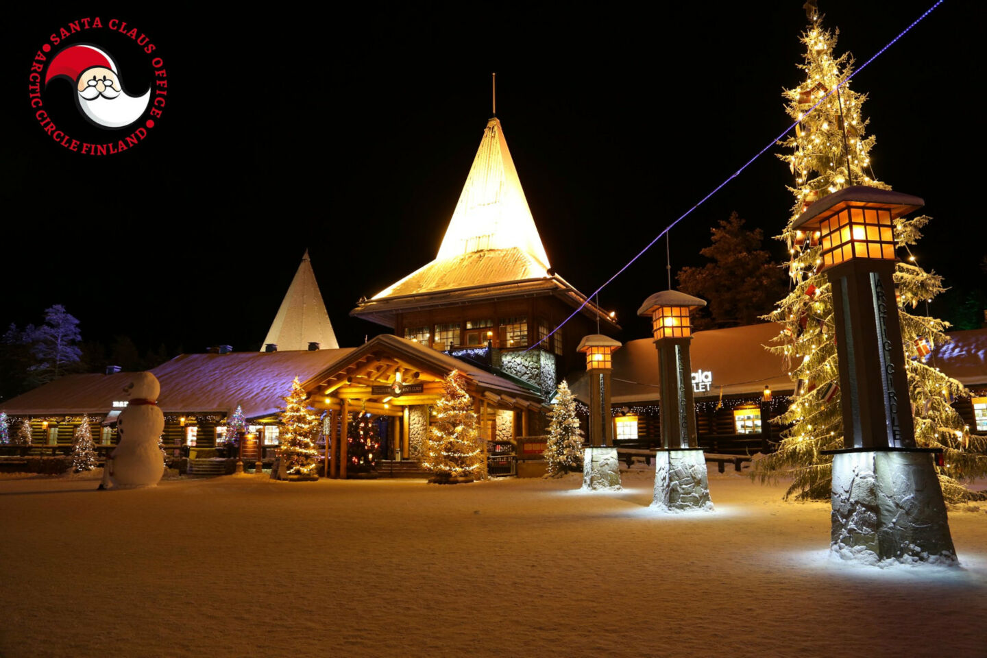 The Arctic Circle leading to Santa Claus Office in Santa Claus Village