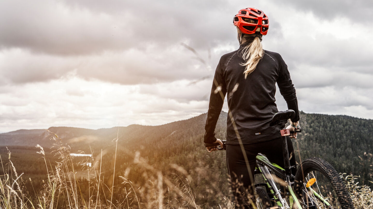 Biking in the summer in Ruka-Kuusamo, Finland