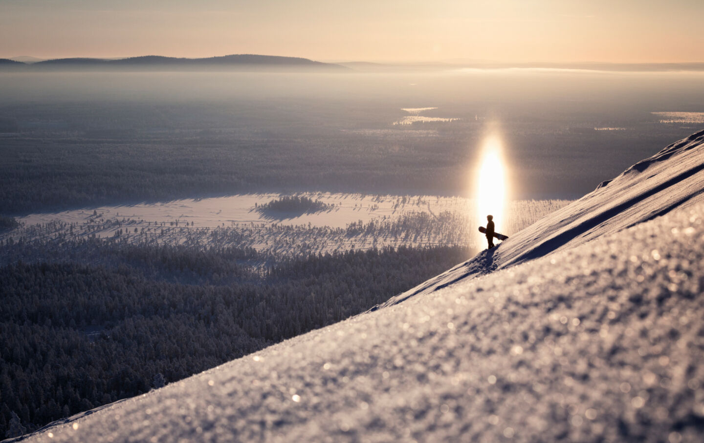 Arctic adventure - Freeriding at Pyhä ski resort in Finnish Lapland