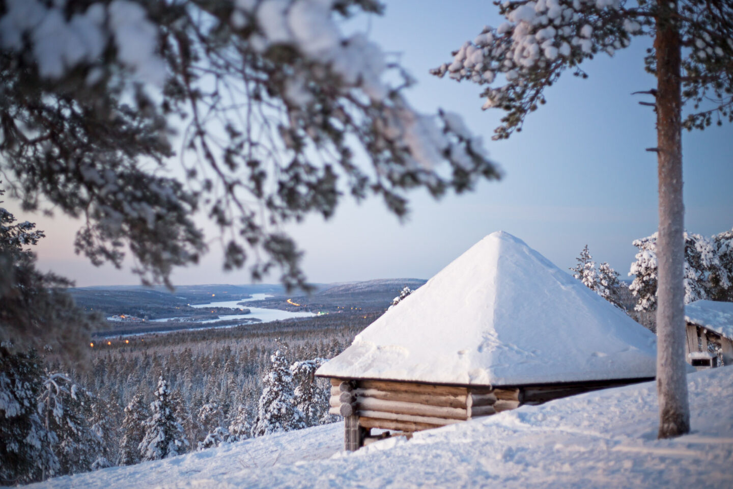Winter wilderness in Rovaniemi, Finland