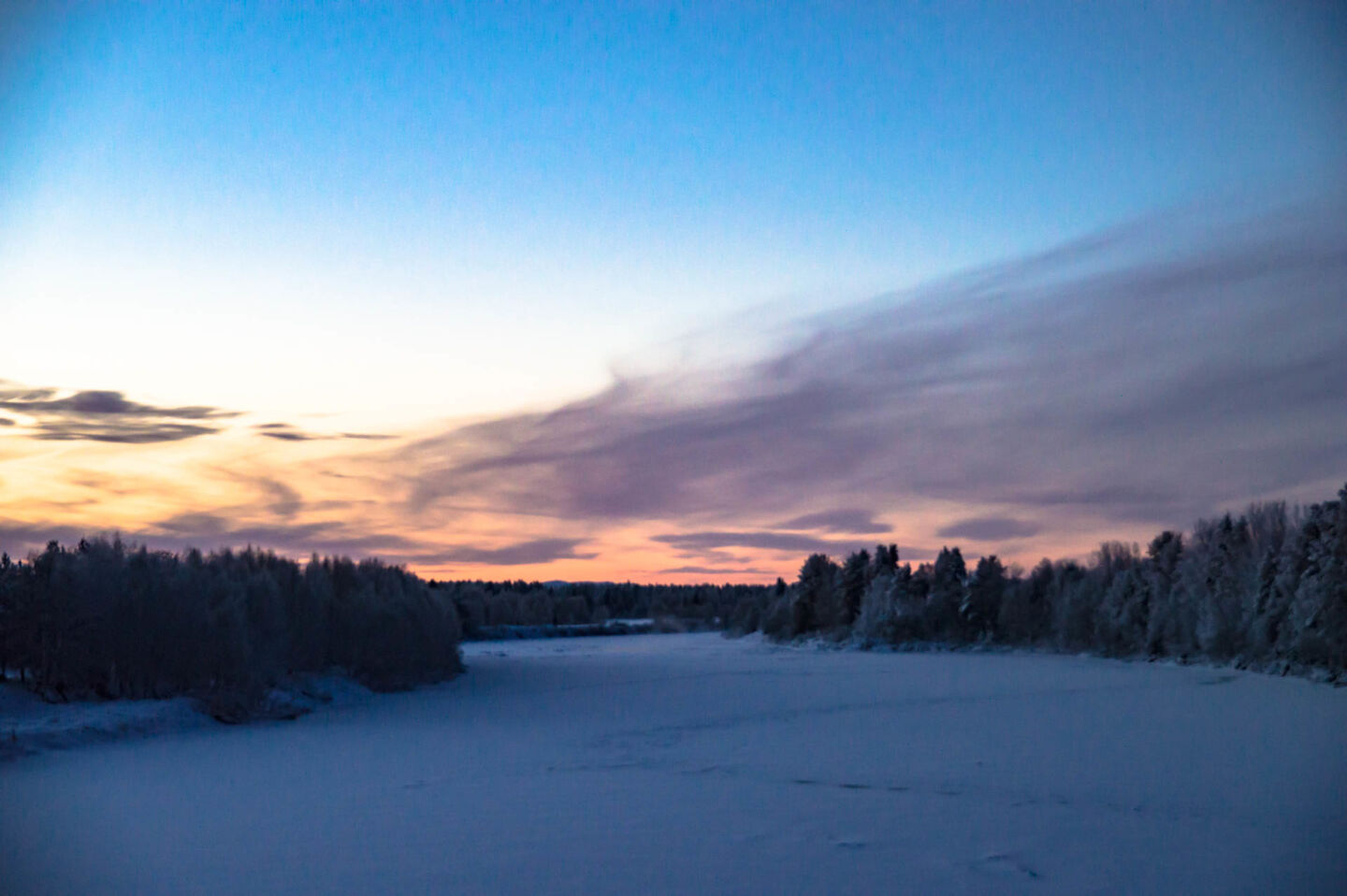 Winter colors in Savukoski, Finland