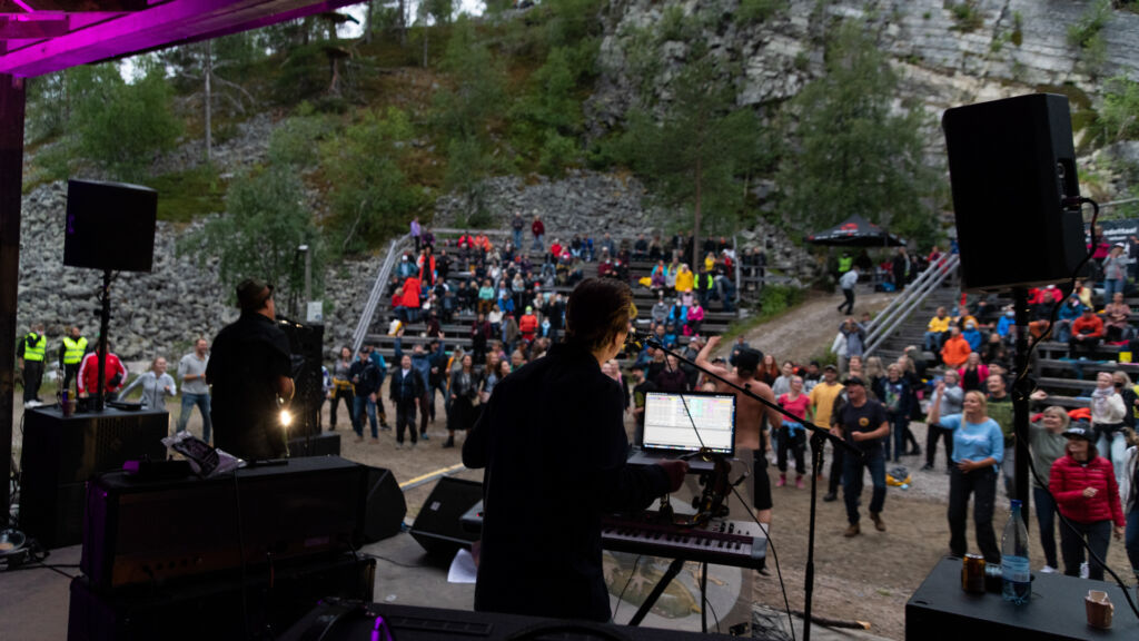 Pyhä Unplugged, Tajukangas outdoor stage, in Pyhä, Pelkosenniemi, Lapland