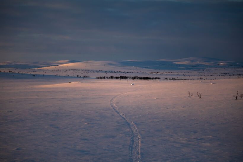 Polar night colors in Utsjoki, Finland