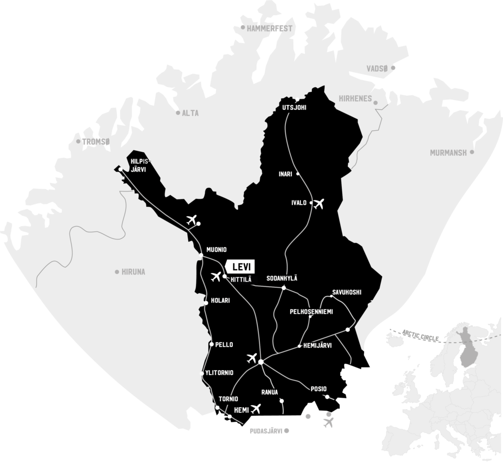 Levin investointikohde sijaitsee Kittilän lentokentän läheisyydessä