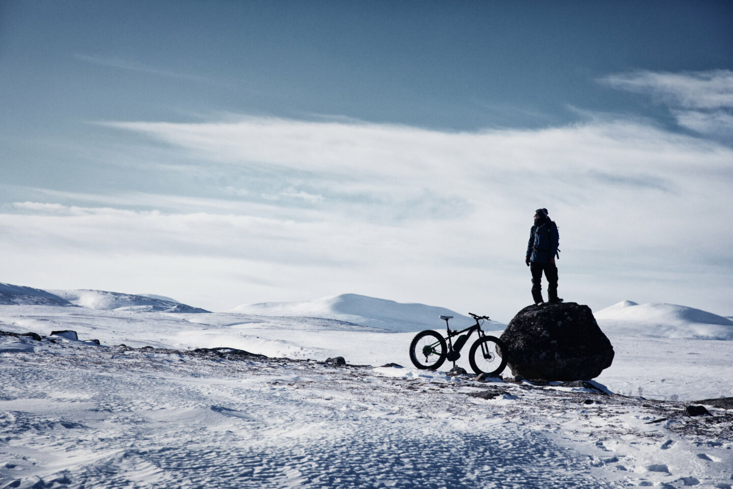 Tundra biking in Utsjoki, Finland