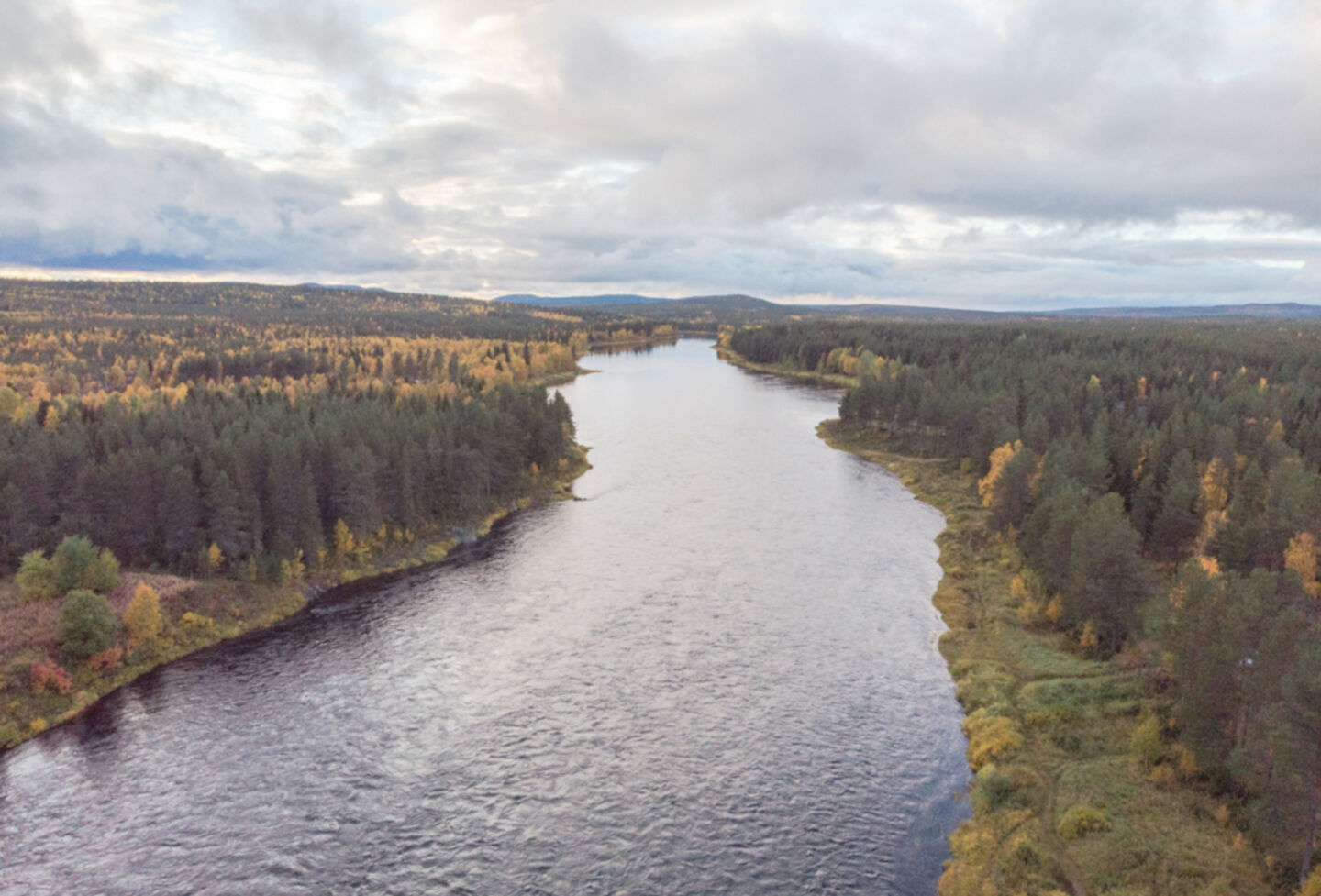 A summer river, a wilderness film location in Finnish Lapland
