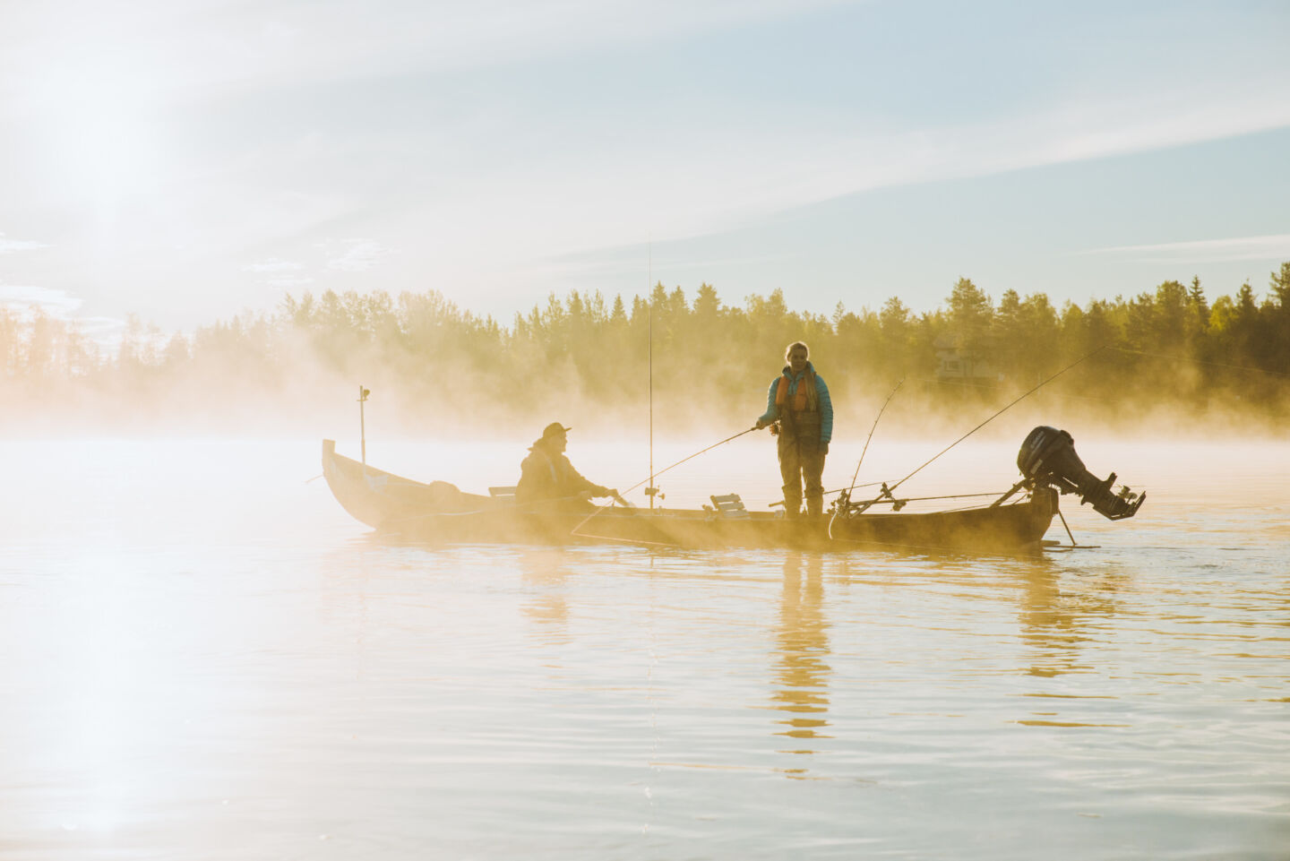 Flyfishing on the Tornio River in Pello, Finland