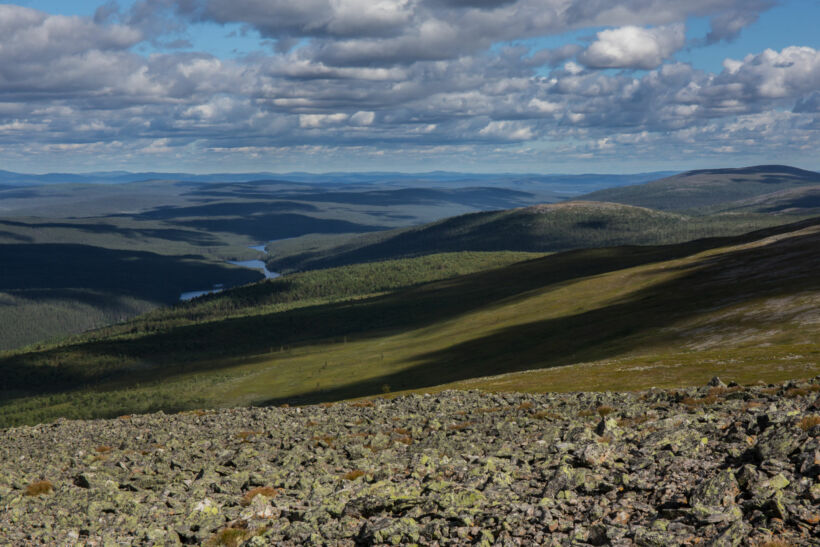 A view from the stone fields in Inari, a Lapland filming location