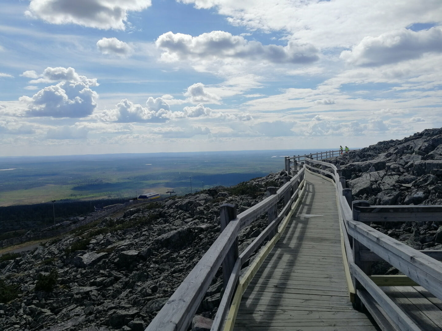 The walkway over a stone field in Levi (Kittilä), a Lapland filming location