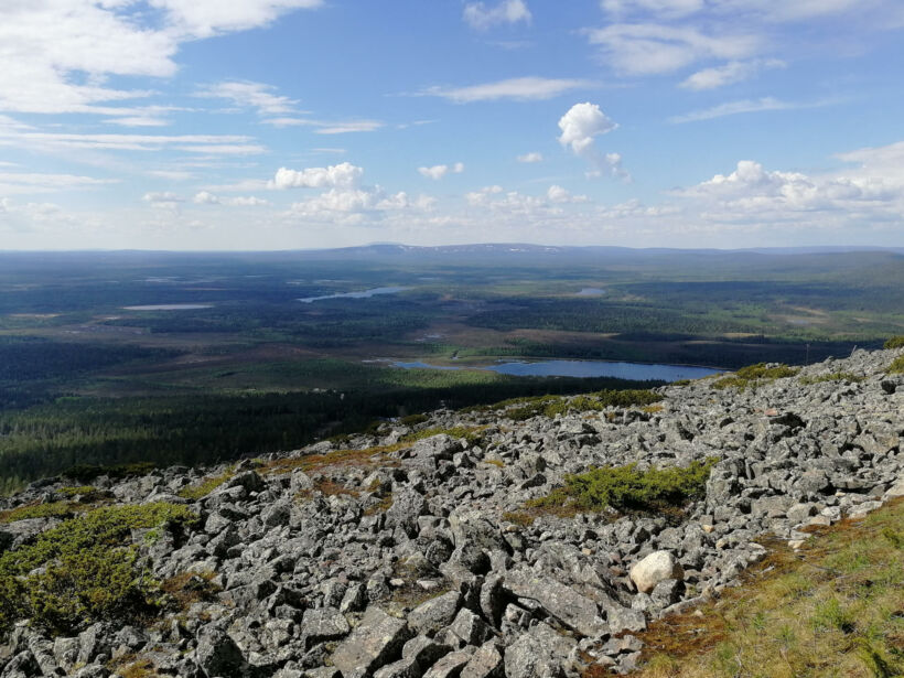 The view from the stone fields in Levi (Kittilä), a Lapland filming location