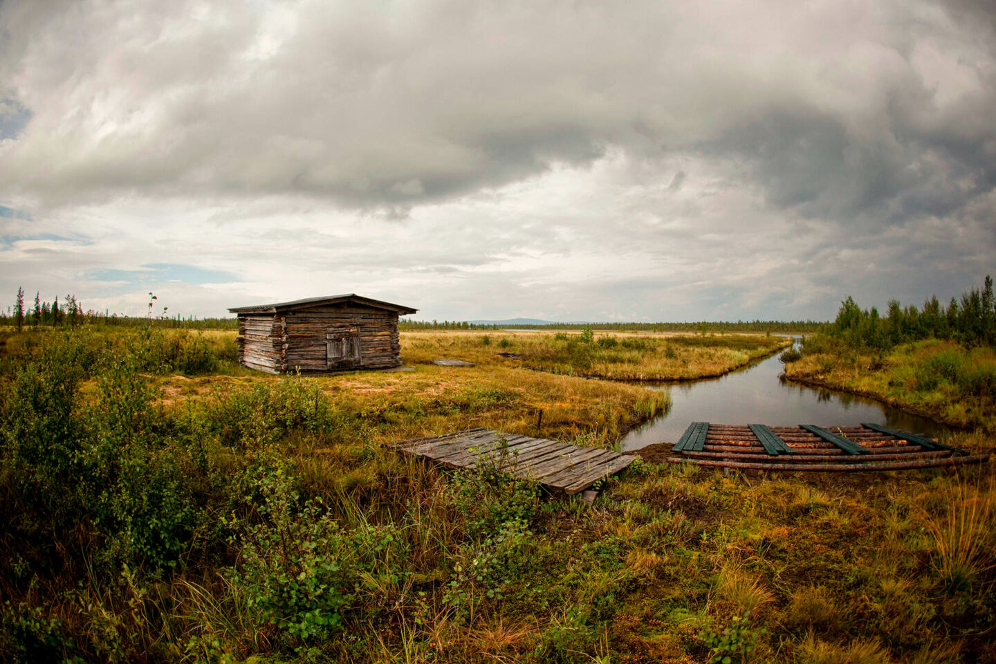 The marshes of Muonio, a Finnish Lapland filming location