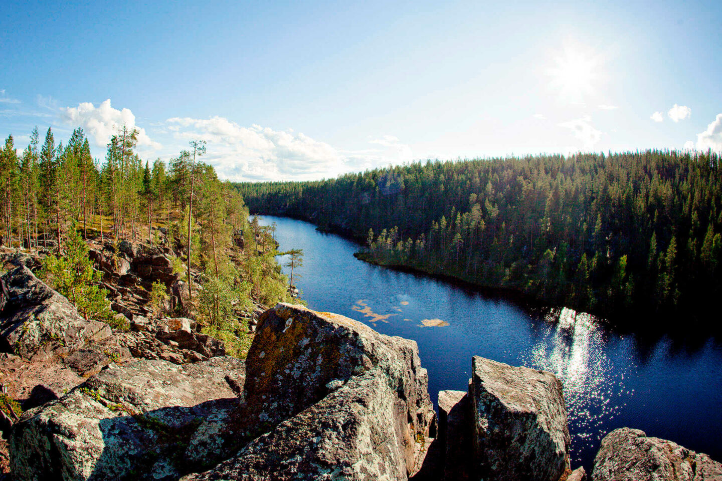 Summer at Hirviakuru Canyon in Sodankylä, a Finnish Lapland filming location