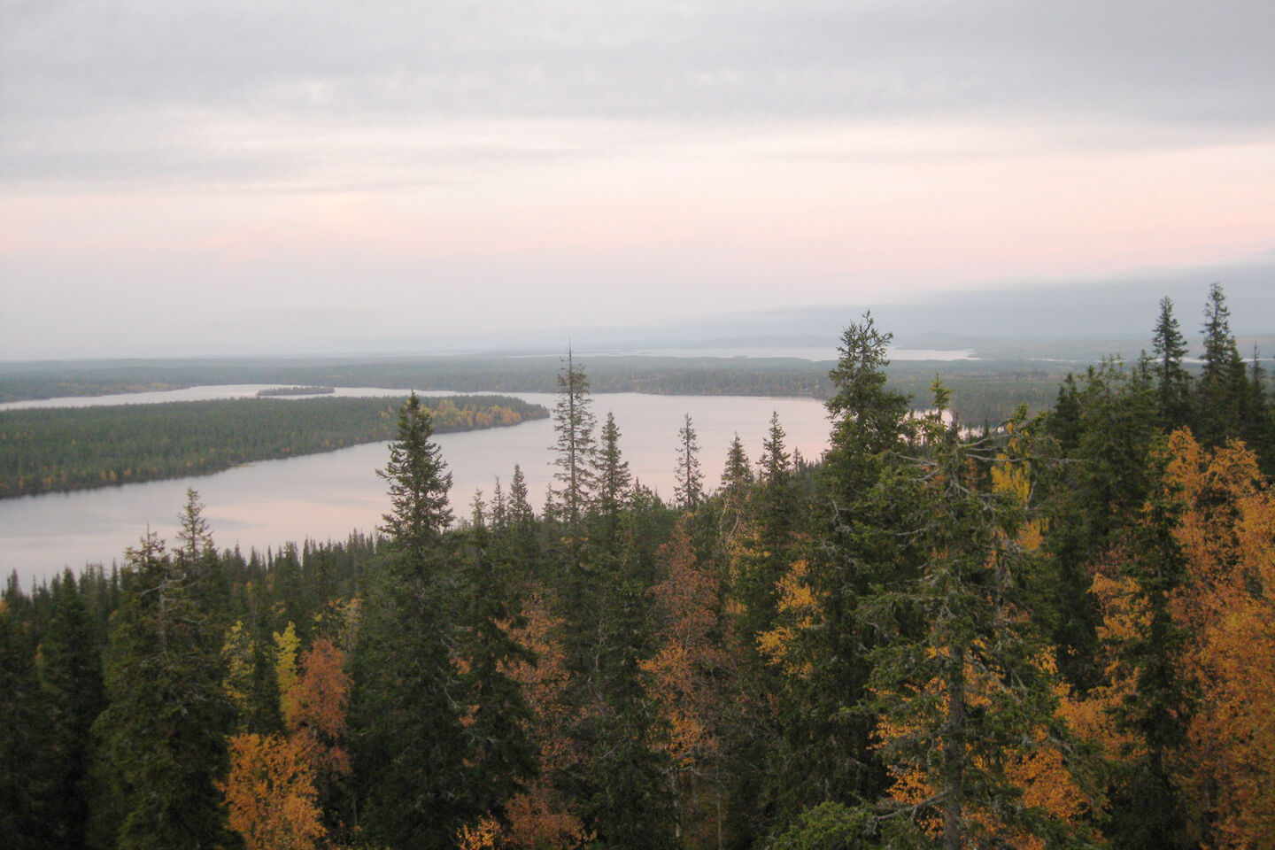 Autumn on a river in Posio, a Finnish Lapland filming location