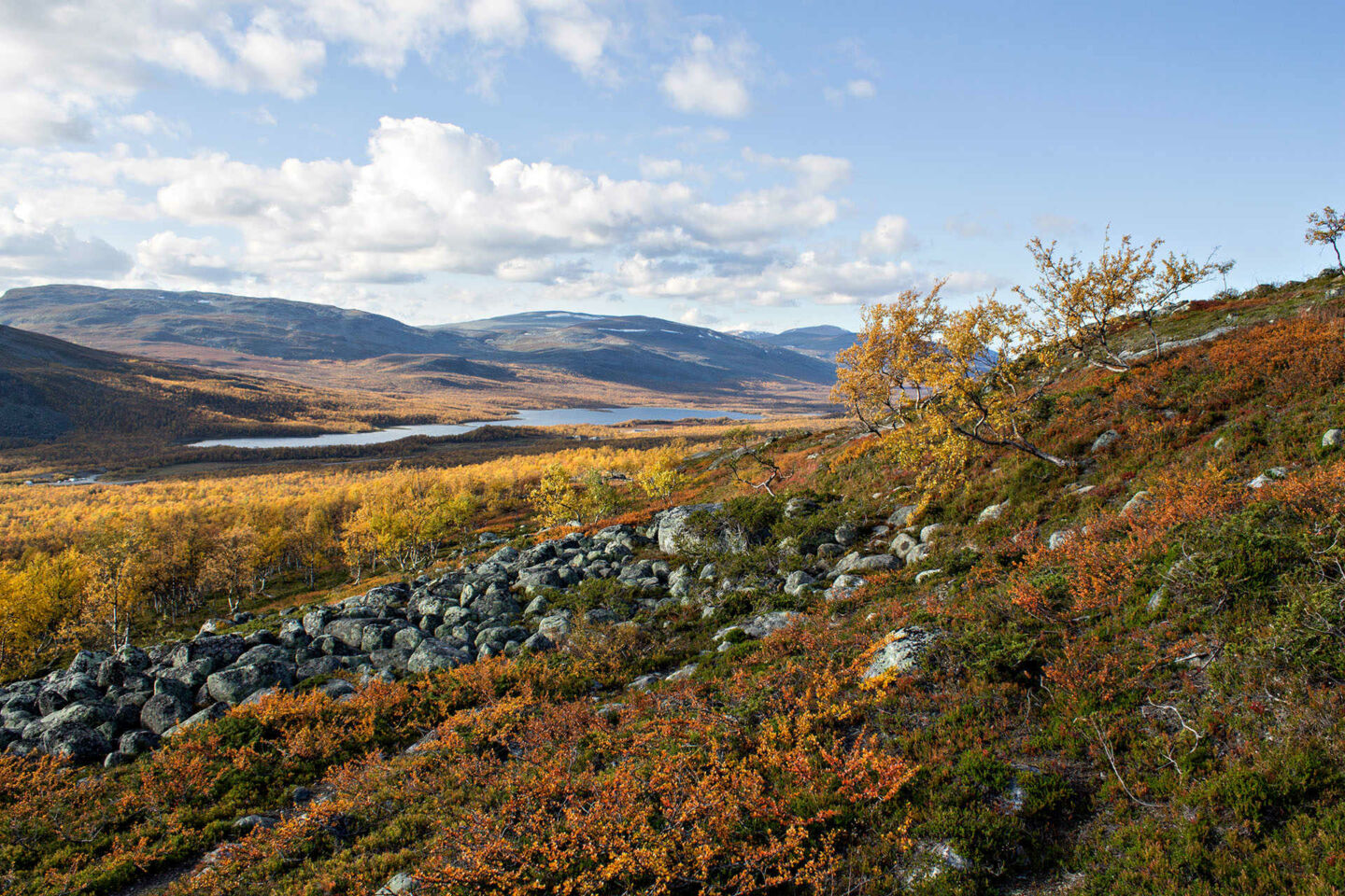 Autumn day in the hills of Enontekiö, a Finnish Lapland filming location