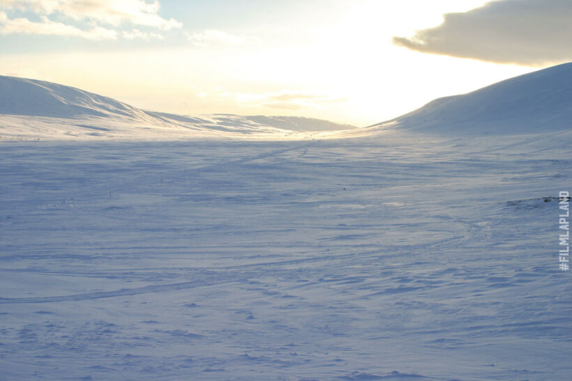 A bright spring day in Inari, a Finnish Lapland filming location