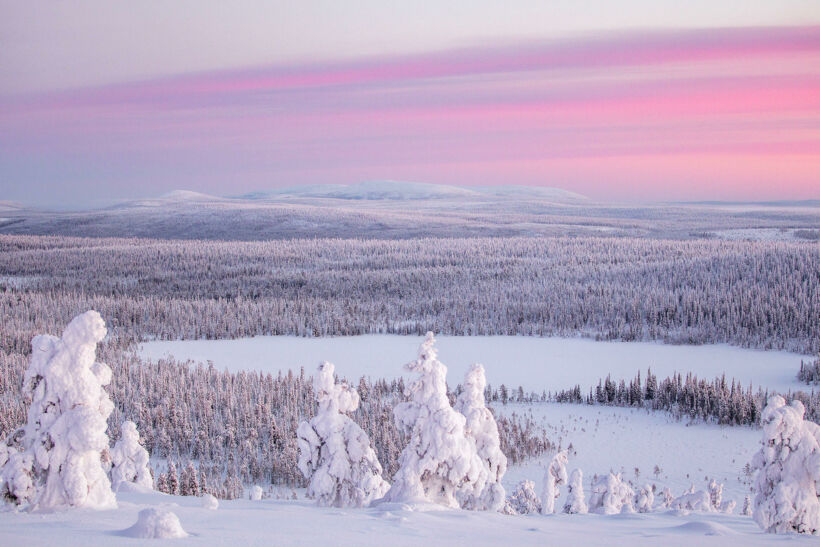 Arctic wilderness in Salla, a feature of Finnish Lapland filming location