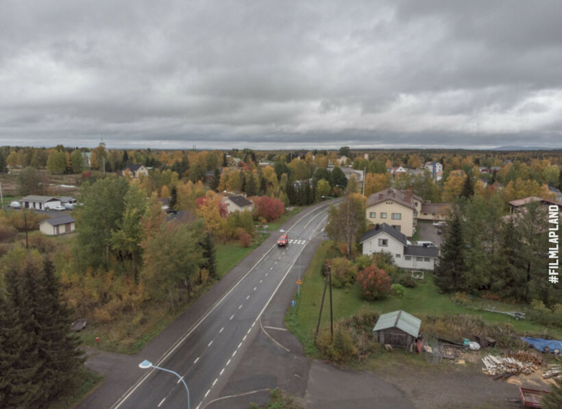 Autumn colors in Pelkosenniemi, a feature of filming in Finnish Lapland locations