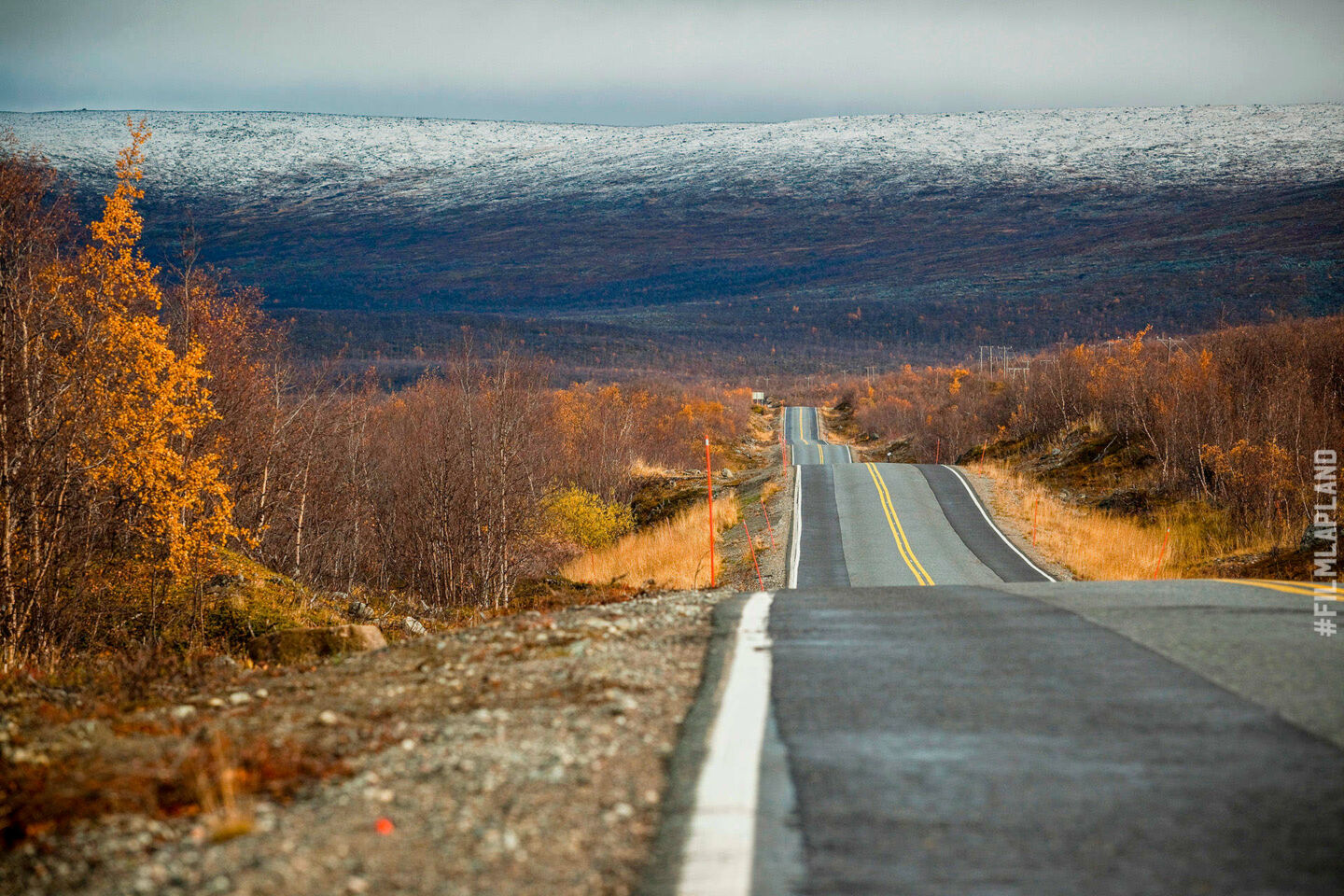 Roads & bridges in Enontekiö, accessible all-winter long, a feature of Finnish Lapland filming locations