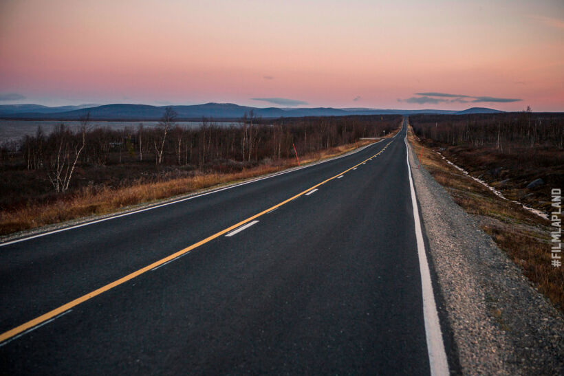 Roads & bridges in Enontekiö, accessible all-winter long, a feature of Finnish Lapland filming locations