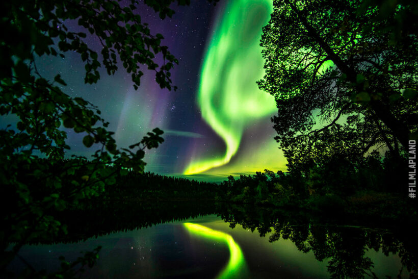 Northern Lights in autumn, a Finnish Lapland filming location feature