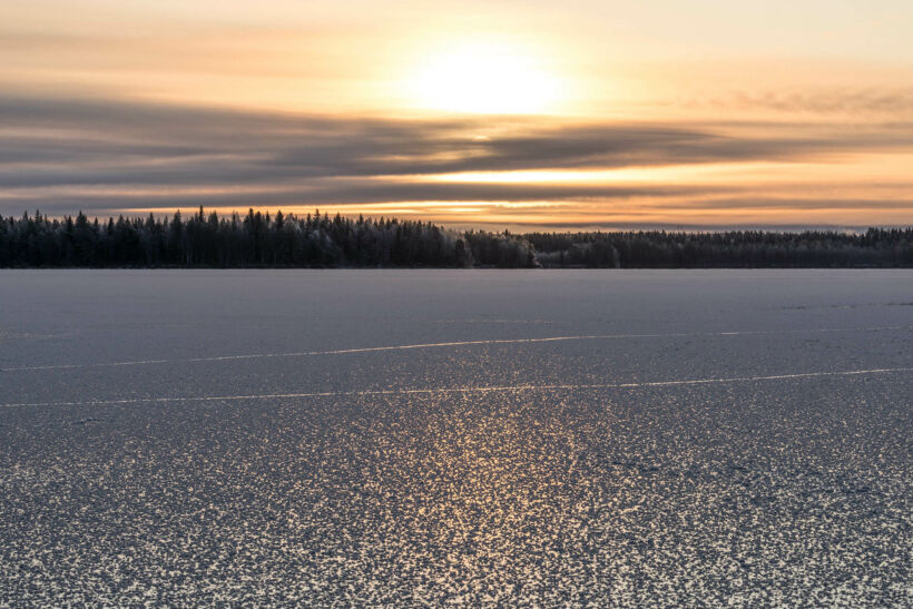 Rivers and lakes, a feature of Finnish Lapland filming locations