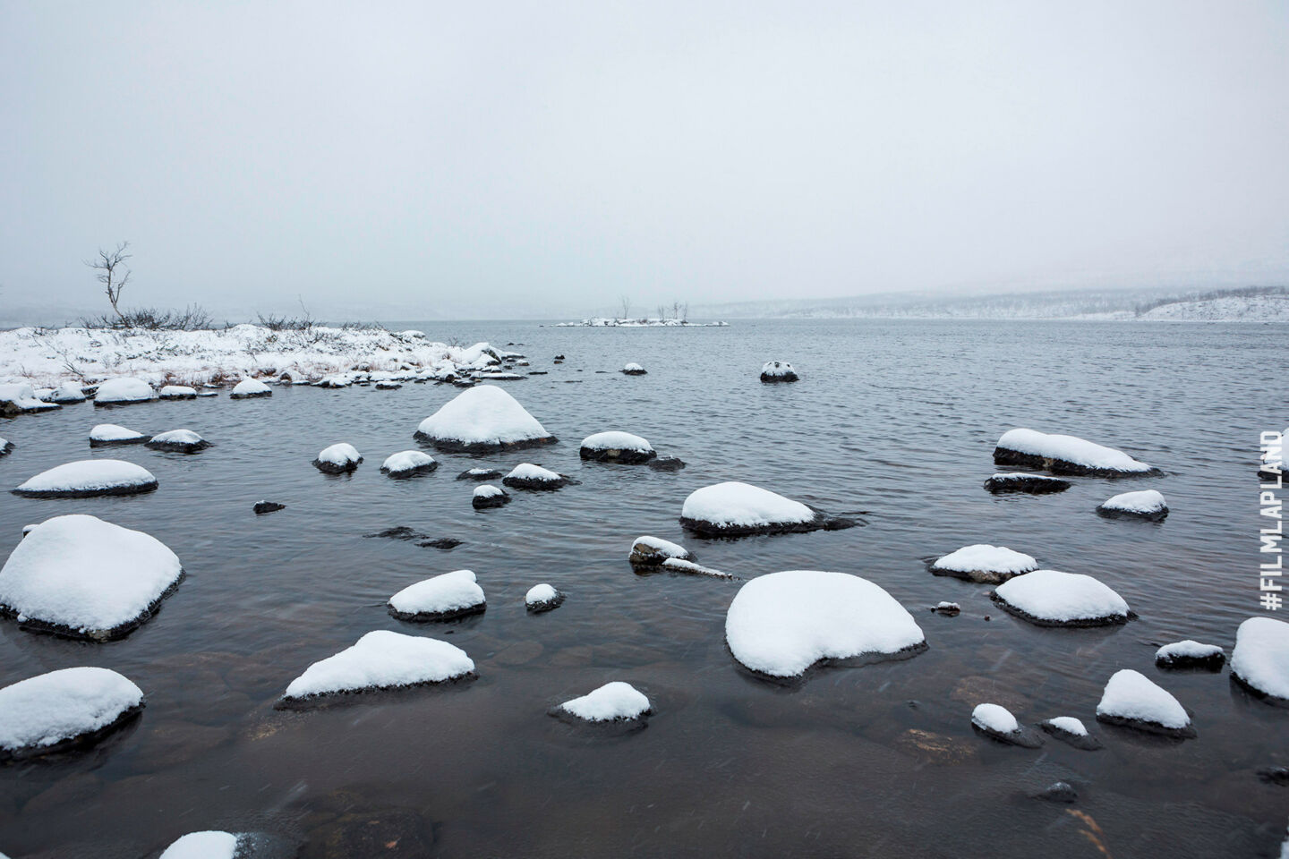 Rivers and lakes, a feature of Finnish Lapland filming locations