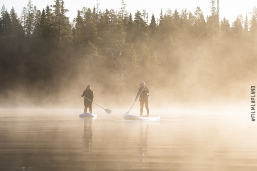 Rivers and lakes, a feature of Finnish Lapland filming locations