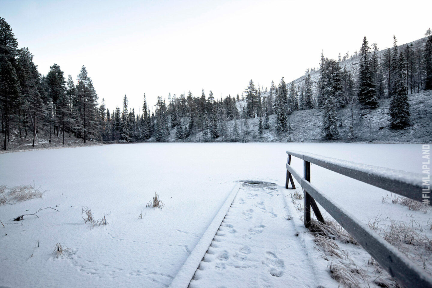 Rivers and lakes, a feature of Finnish Lapland filming locations