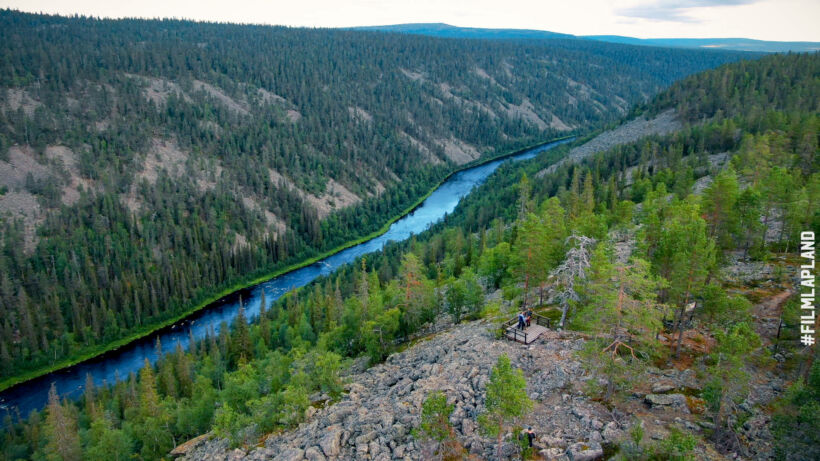 Rivers and lakes, a feature of Finnish Lapland filming locations