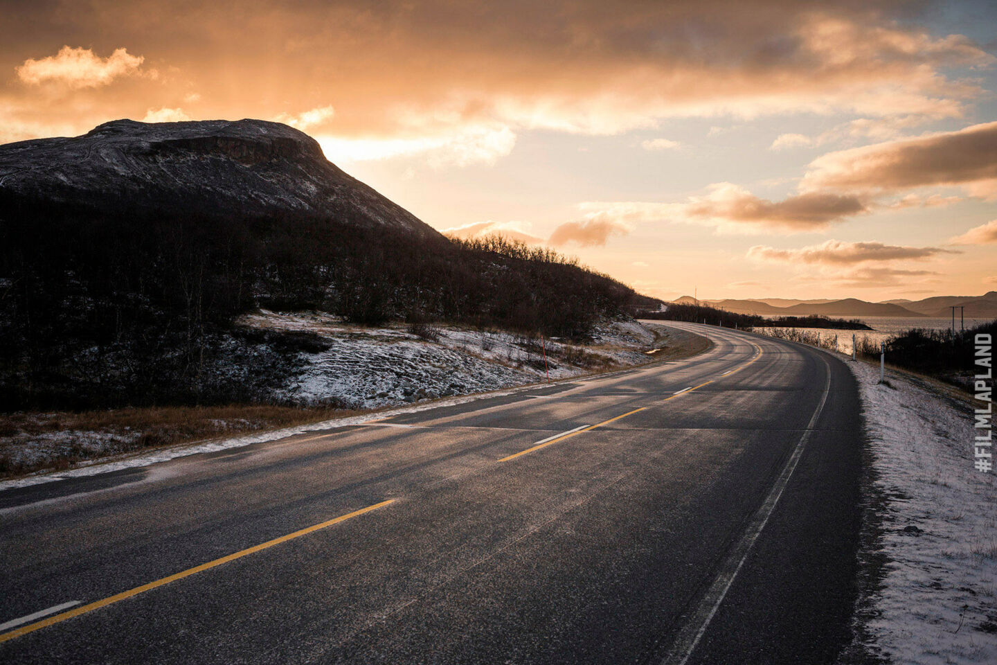 Roads & bridges in Enontekiö, accessible all-winter long, a feature of Finnish Lapland filming locations