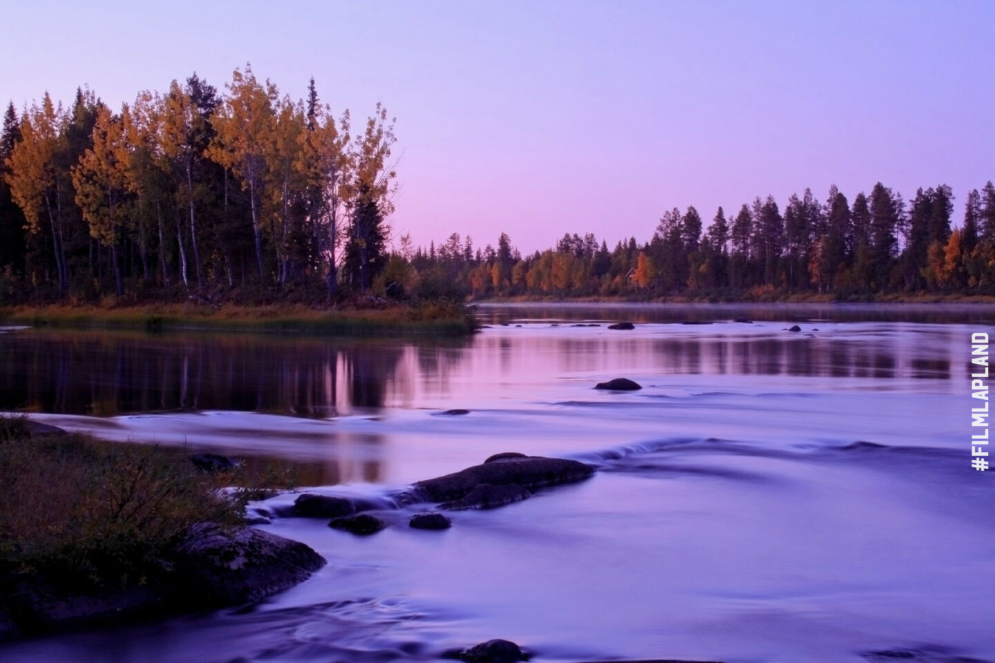 Rivers and lakes, a feature of Finnish Lapland filming locations