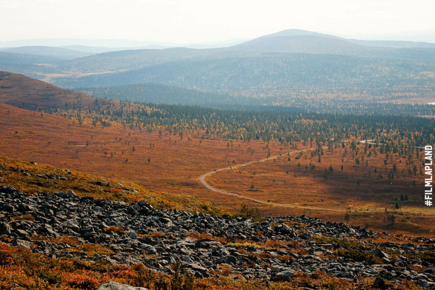 Autumn colors in Muonio, a feature of filming in Finnish Lapland locations