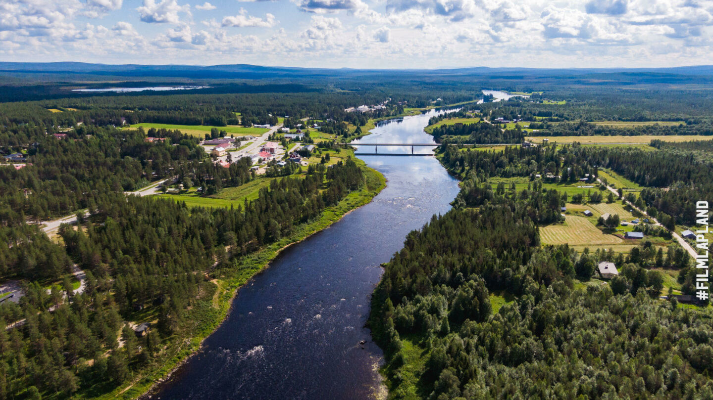 Rivers and lakes, a feature of Finnish Lapland filming locations